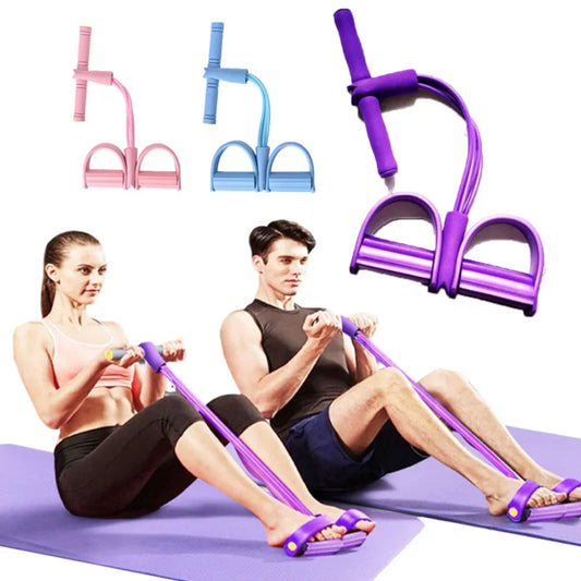 Elastic Yoga & Pilates Bands, Sit-Up Resistance Band Set