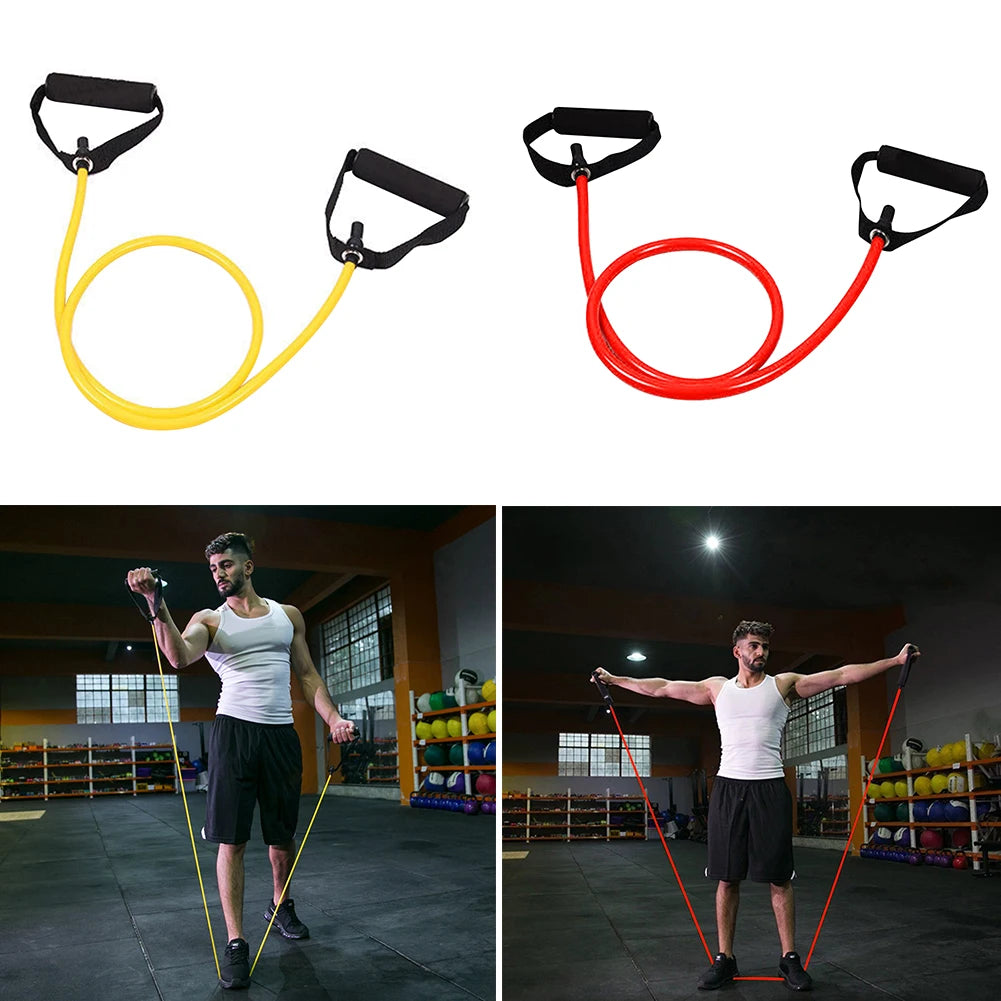 Strength Training Bands with Handles, Exercise Pull‑Rope Resistance Bands