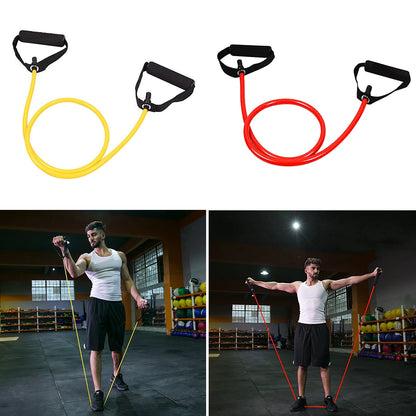Strength Training Bands with Handles, Exercise Pull‑Rope Resistance Bands