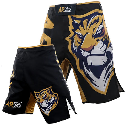 Tiger MMA Pants Combat Boxing Shorts for Men Fitness Gym Sports Jiu-Jitsu Kickboxing Muay Thai Shorts Crossfit BJJ Fight Wear