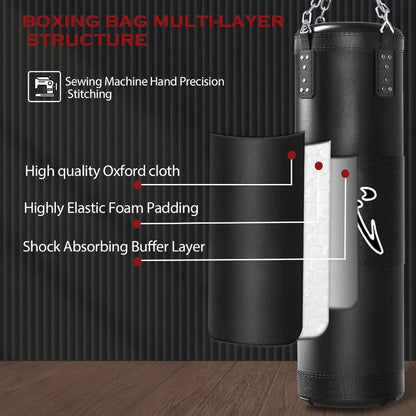 4ft Heavy Punching Bag Set with Gloves