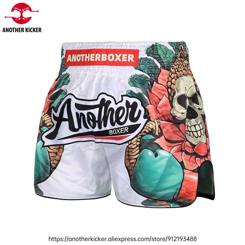 Boxing Pants Women Men Muay Thai Shorts Youth Adult Roses BJJ MMA Training Shorts Fitness Workout Boxer Fight Kickboxing Shorts