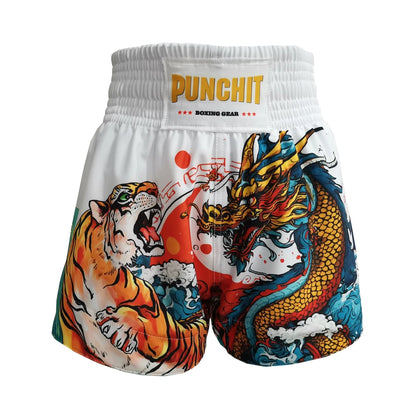 Punchit Muay Thai Fight Shorts Breathable Kick Boxing Pants Women Men
