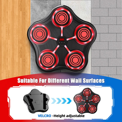 Smart Music Boxing Machine, Wall-Mounted, Adjustable Height