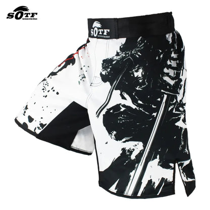Elastic waist Bushido Fitness fierce ninja combat sport boxing shorts